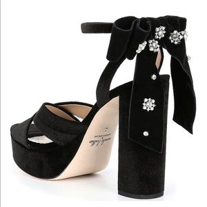 NIB Antonio Melani x Nicola Bathie bow platform heels
